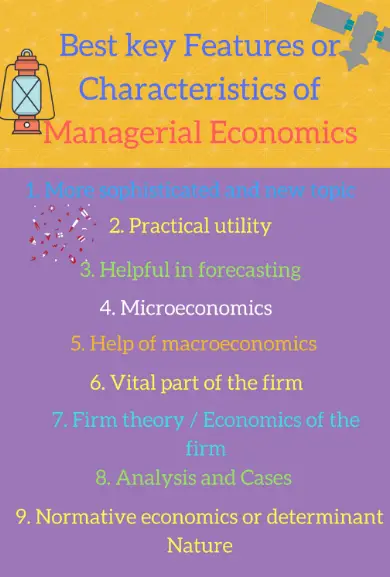 Features of Managerial Economics