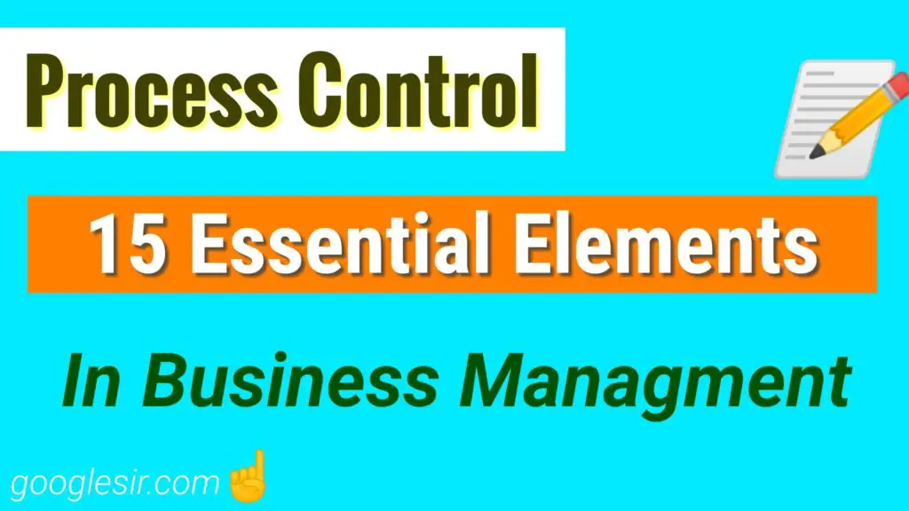 Elements of Control Process in Management