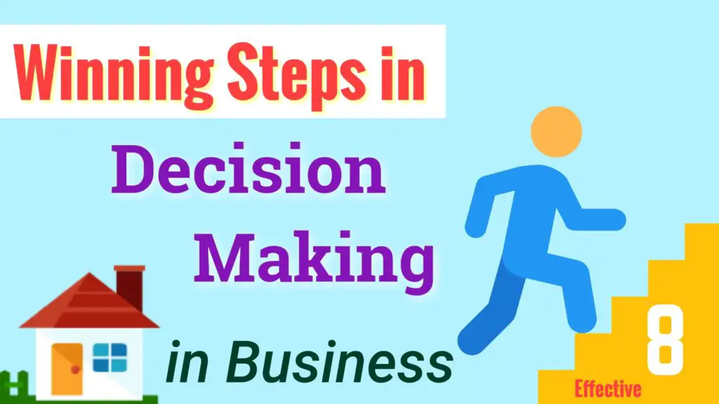steps of the decision making process in business