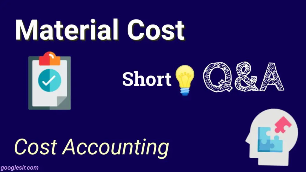 material costing problems with solutions