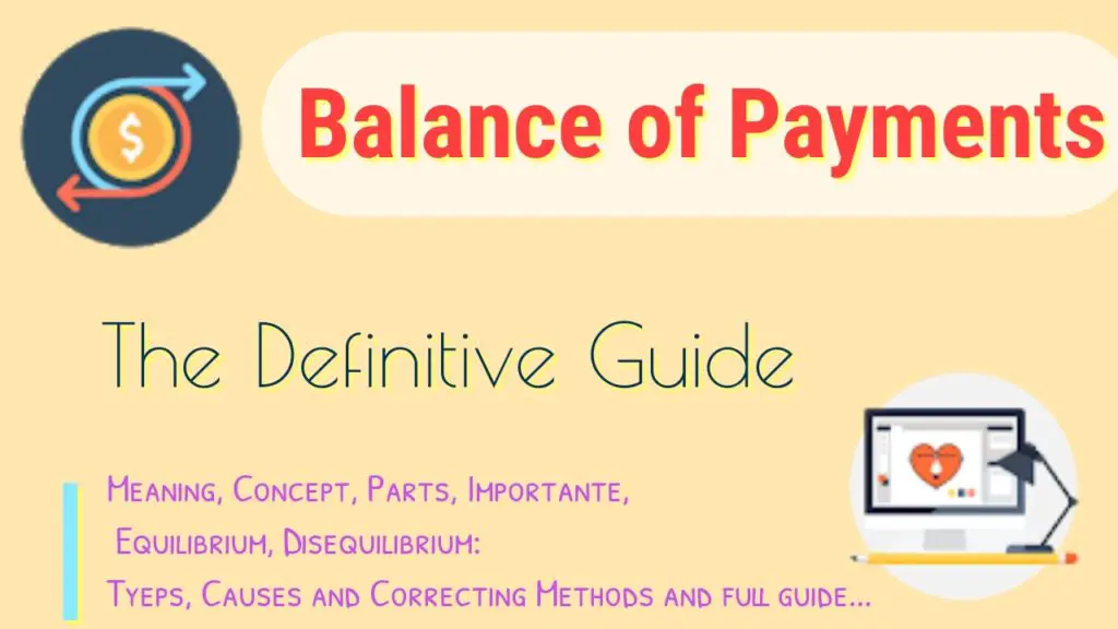 format and components of balance of payment account