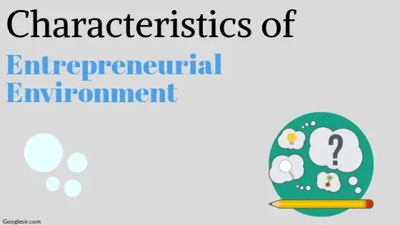 characteristics of entrepreneurial environment