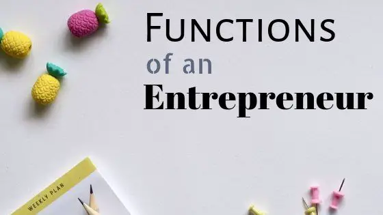 important functions of an entrepreneur
