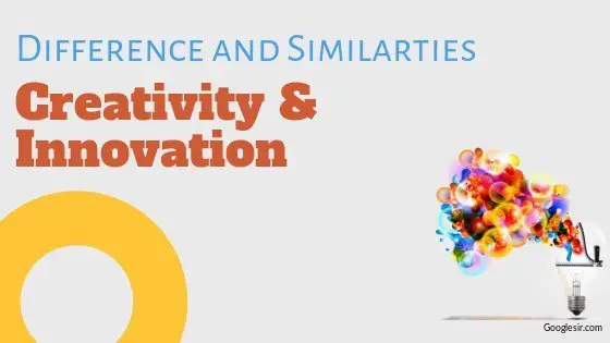 difference and similarity between innovation and creativity