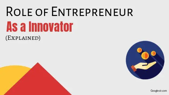 Roles of Entrepreneur as Innovator