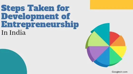 Steps taken for development of entrepreneurship in India