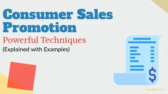 Consumer sales promotion techniques