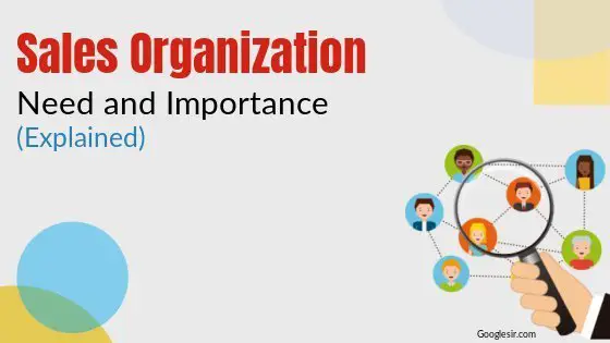 need and importance of sales organization