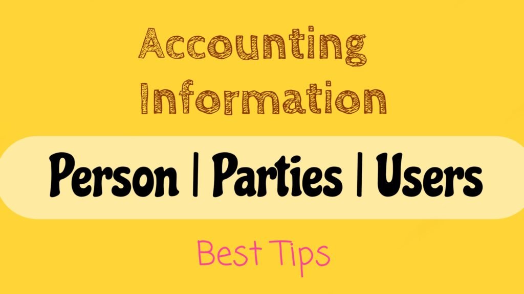 users of accounting information