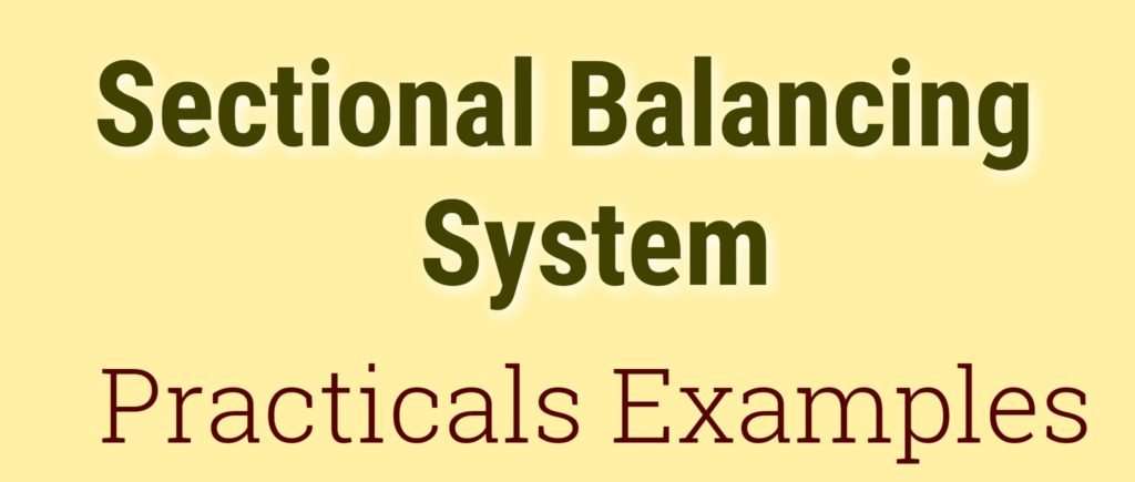 examples of sectional balancing system