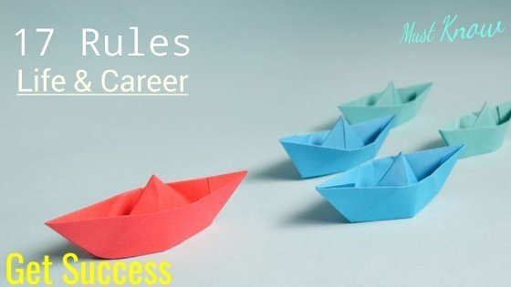 golden rules for success In life and career golden rules for success In life and career