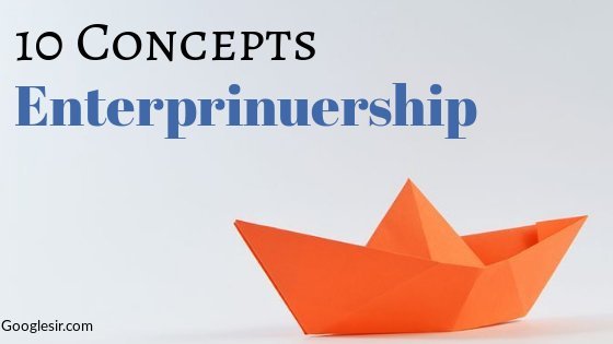 different concepts of entrepreneurship