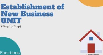 Functions for Establishing A New Business Unit