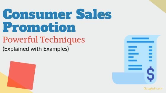 Consumer sales promotion techniques