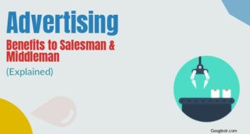 importance of advertising to salesman and middleman